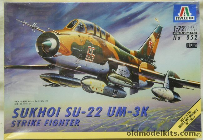 Italeri 1/72 Sukhoi Su-22 UM-3K - Russian or Hungarian - Plus Cutting Edge Decals Iraq / Hungary / Poland / Soviet / Slovakia / Angola / West German, 052 plastic model kit